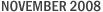 Scheduled Events For November 2008
