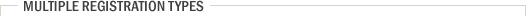Multiple Registration Types