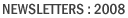 Newsletters : 2008