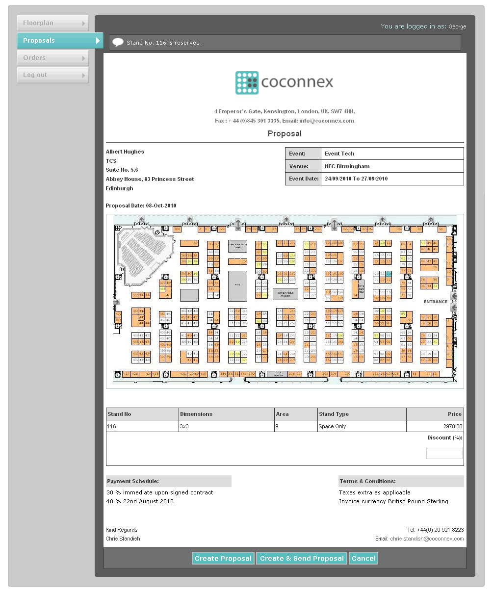 eventavenue online event management solution features exhibitor