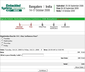 EventAvenue Booking Engine 