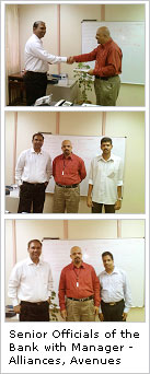 Senior Officials of the Bank with Manager -   Alliances, Avenues