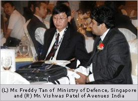 (L) Mr. Freddy Tan of  Ministry of Defence, Singapore, (R) Mr. Vishwas Patel of Avenues India