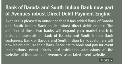 Bank of Baroda and South Indian Bank now part of Avenues robust Direct Debit Payment Engine
