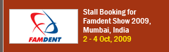 Stall Booking for Famdent Show 2009