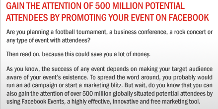 Gain the Attention of 500 Million Potential Attendees by Promoting Your Event on Facebook