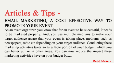 Email Marketing, a cost effective way to promote your event