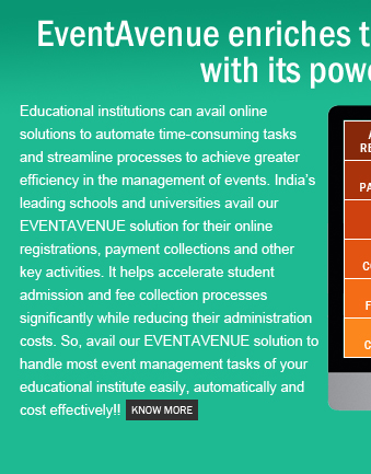 EventAvenue enriches the 'EDUCATION' domain with its powerful features