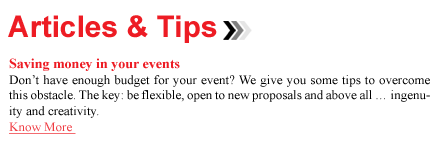 Saving money in your events