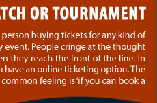 Sell Tickets Online & Get More Attendees for Your Concert, Match or Tournament