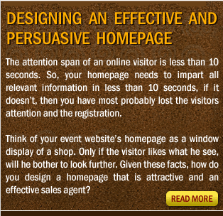 Designing an Effective and Persuasive homepage