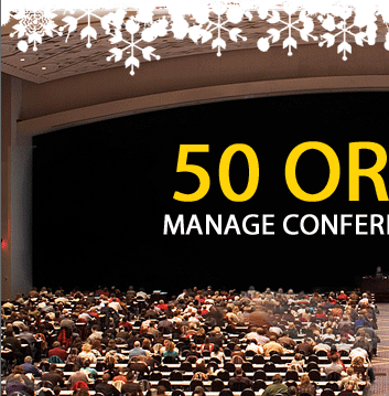 50 or 5000, Manage Conferences with ease