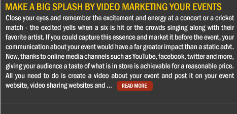 Make a Big Splash by Video Marketing Your Events