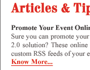 Promote Your Event Online For Free