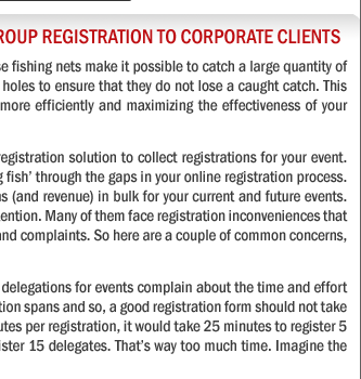 Maximize Your Event Potential By Offering Group Registration To Corporate Clients