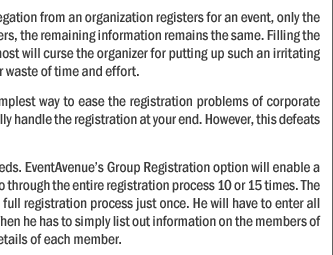 Maximize Your Event Potential By Offering Group Registration To Corporate Clients