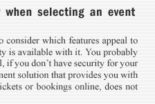 Why is it security an important component to consider when selection an event management solution ?