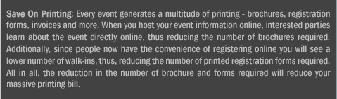 Save on Costs with an Online Event Management Solution