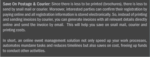 Save on Costs with an Online Event Management Solution