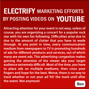 Electrify your marketing efforts by  posting videos on YouTube