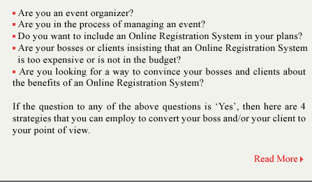 Strategies to Convince Clients about the benefits of an Online Event Registration