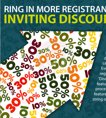 Ring in more registrants with EventAvenue's inviting Discount Code feature