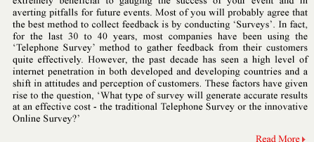 Online Survey vs. Telephone Survey