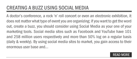 Creating a Buzz using Social Media 