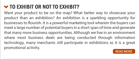 To exhibit or not to exhibit? 