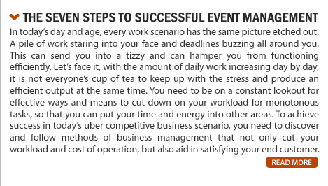 The seven steps to successful event management