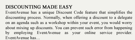 Discounting made easy